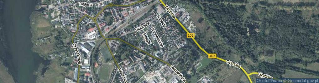 Zdjęcie satelitarne Konopnickiej Marii ul.